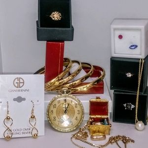 Gold & precious gems lot